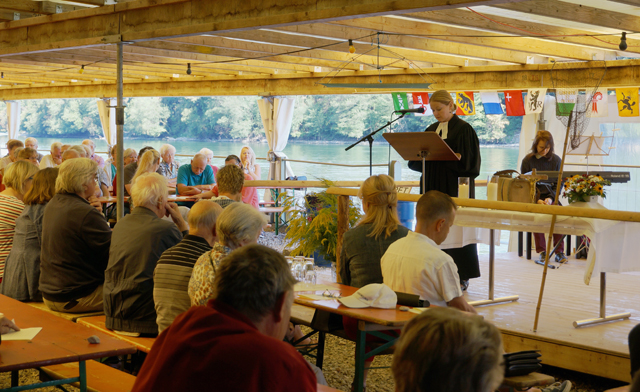 Mit dem Fischessen fällt natürlich auch der Gottesdienst am Sonntag aus (hier ein Bild aus dem Jahr 2018) Foto: fi