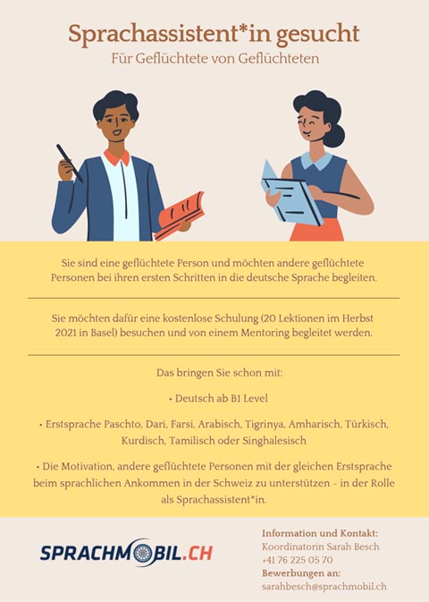 sprachmobil.ch will Geflüchtete zu Sprachassistenten ausbilden