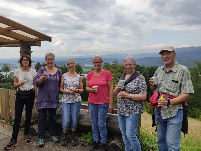 Frauengemeinschaft Mumpf auf Nachmittagswanderung. Foto: zVg
