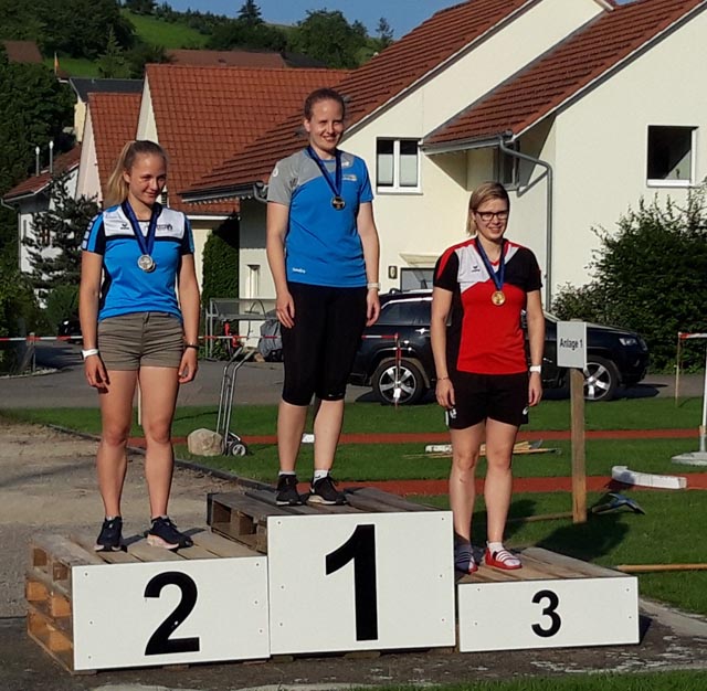 Sandra Leimgruber gewann verdient den Titel mit dem 6kg-Stein Foto: zVg