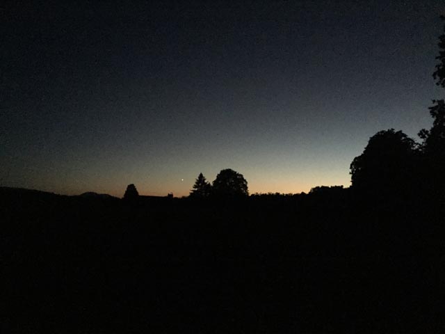 Abendstimmung auf dem Altenberg. Foto: zVg