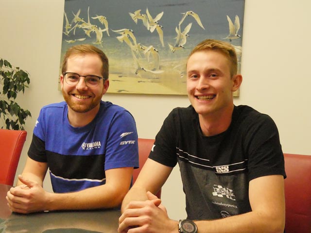 Daniel Intlekofer (links) und Dominik Schlienger freuen sich extrem darauf, mit ihren Gespannpartnern beim Motocross-Revival in Schupfart dabei zu sein. Foto: Jörn Kerckhoff