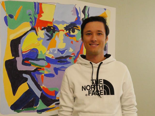 Den Blick auf den Erfolg gerichtet: Adrian Matthys bei einem Testwettkampf zwischen Deutschland, Belgien und der Schweiz in diesem Jahr. Foto: Jörn Kerckhoff