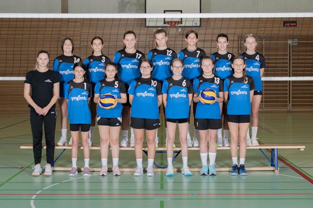 Hochmotiviert sind die Nachwuchsspielerinnen von Volley Möhlin in die Meisterschaft gestartet. Foto: zVg