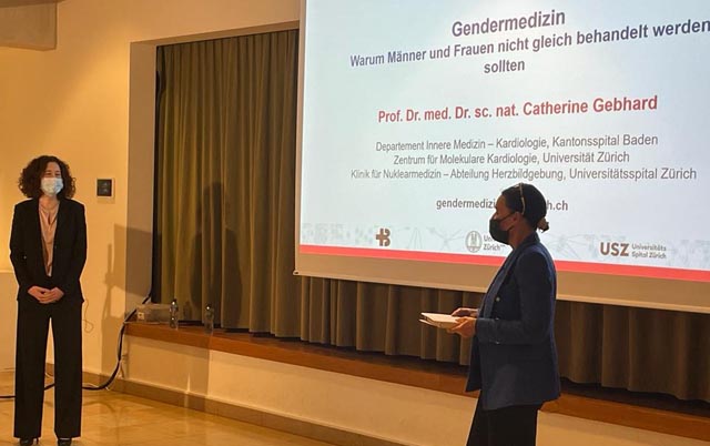  Frau Prof. Dr. Cathérine Gebhard referierte zum Thema Gendermedizin. Foto: zVg 