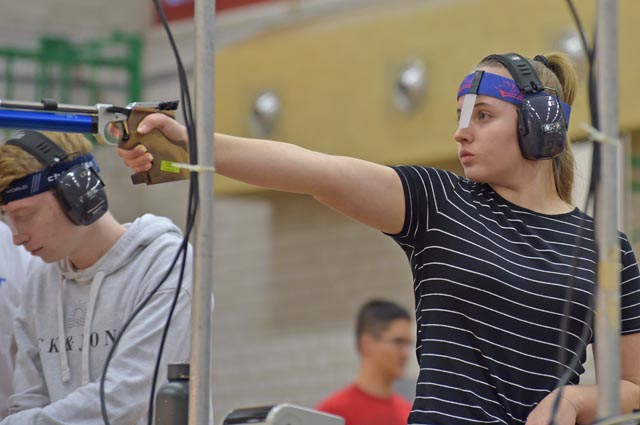 SM-Silbermedaille für die Sarmenstorfer U17-Pistolenschützin Ayleen Paolozzi. Archivfoto: wr