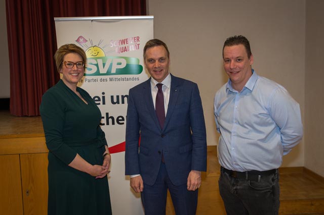 Désirée Stutz, Jean-Pierre Gallati, Manuel Ackermann (von links). Foto: zVg