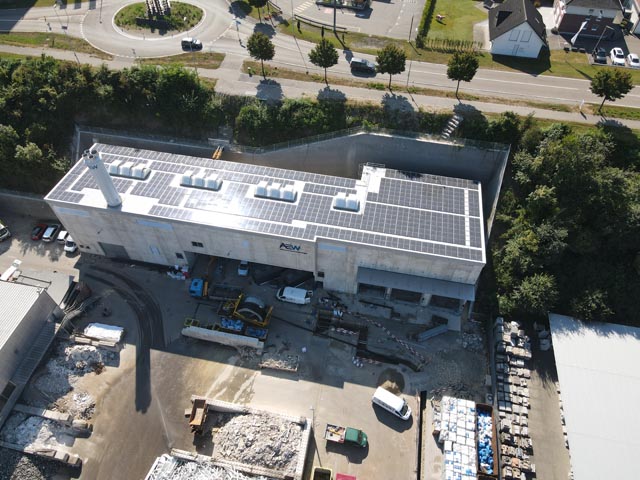 Der Grundausbau für den Wärmeverbund Kaiseraugst steht vor dem Abschluss. Foto: AEW