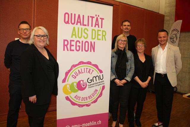 Der Vorstand des GMU (von links): Patrick Martini, Präsidentin Anita Kym, Claudia Emmenegger, Marco Oetiker, Carmen Wüthrich und Massimo Calcater. Foto: Peter Schütz