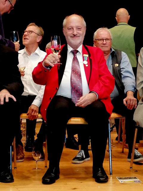 Edi Buholzer an der Veteranentagung in Küttigen. Foto: zVg