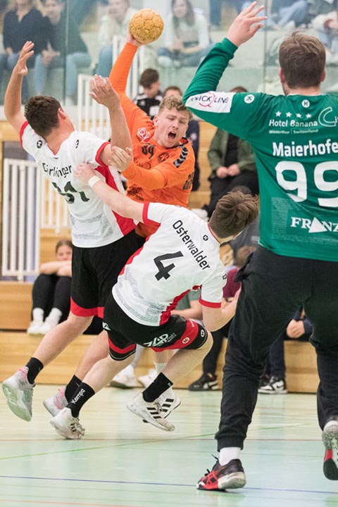 Mit viel Durchschlagskraft gewann der TV Möhlin zwei Punkte im Kampf um den Klassenerhalt. Foto: zVg