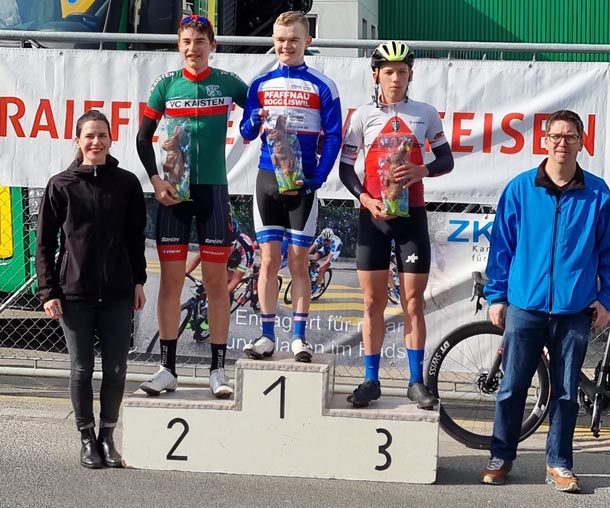 Das Podest von Affoltern mit Lars Emmenegger. Foto: zVg