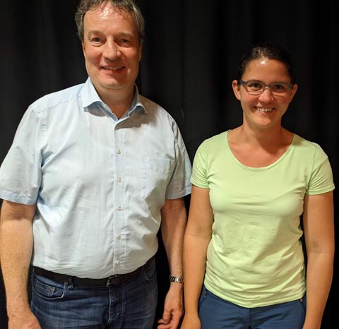 Uwe Sahmer und Melanie Nägele. Foto: zVg