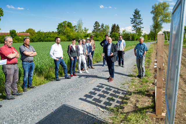 Bedankt sich bei den Anwesenden für ihren Einsatz: Josef Burri von Landwirtschaft Aargau. Foto: zVg