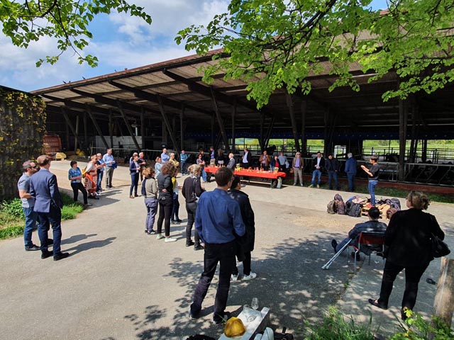 Die SP-Grossräte machten sich ein Bld vom oberen Fricktal. Foto: zVg