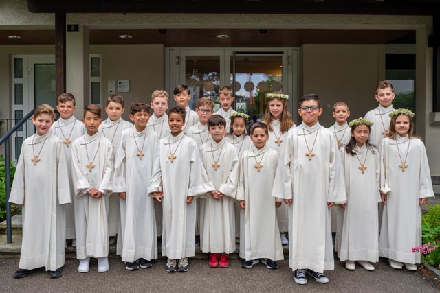 Erstkommunion in Rheinfelden. Foto: Bild: Willi Baldinger