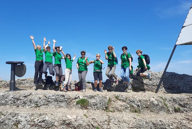 Der Maibummel führte die Mitglieder des FTV Zeihen auf die Gisliflue. Foto: zVg