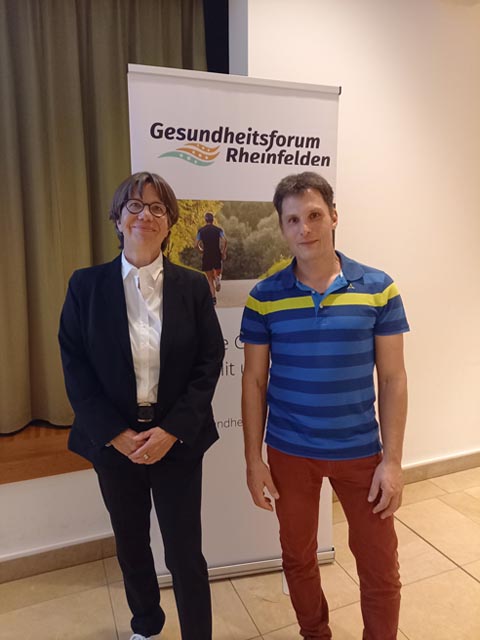 Martina Stricker und Reto Gautschi gaben Tipps für eine gesunde Lebensweise Ü60. Foto: zVg