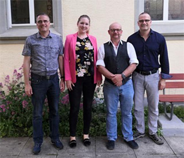 Bild (von links): Martin Rehmann, Vanessa Keller, Markus Hofmann, Richard Rehmann. Foto: zVg
