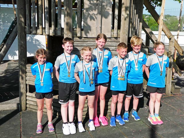 Die erfolgreichen Steiner Jungathleten. Foto: zVg