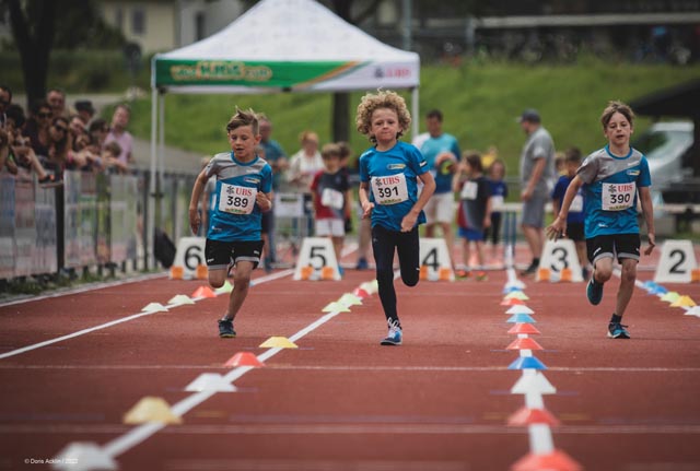 Moritz, Linus und Robin vom TV Stein geben Vollgas. Foto: zVg