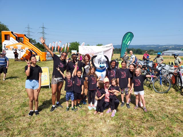 Die Unicorns trotzten am slowUp der Hitze. Foto: Jil Ullmann 