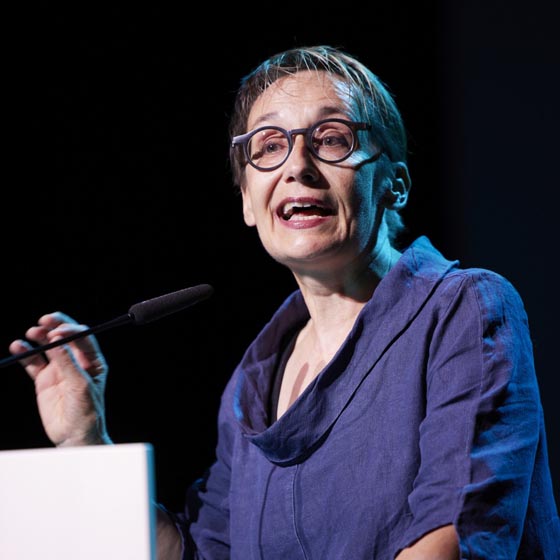 Grossratspräsidentin Elisabeth Burgener überbrachte das Grusswort und Eröffnete die Feier. Donovan Wyrsch