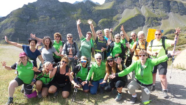 Als wahre Gipfelstürmerinnen erwiesen sich die Frauen der Frauenriege Wegenstetten. Foto: zVg