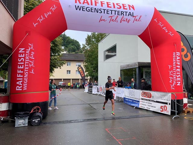 Omar Tareq im Ziel. Foto: Dominic Hein