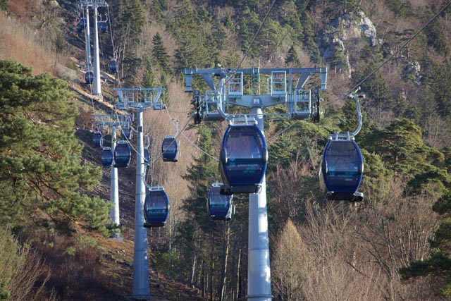 Mit der Gondel ging es auf Weissenstein. Foto: zVg