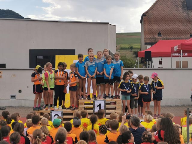 Die U11-Girls im 1. Rang. Foto: zVg