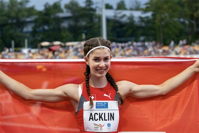 Siebenkämpferin Lucia Acklin aus Herznach. Foto: zVg