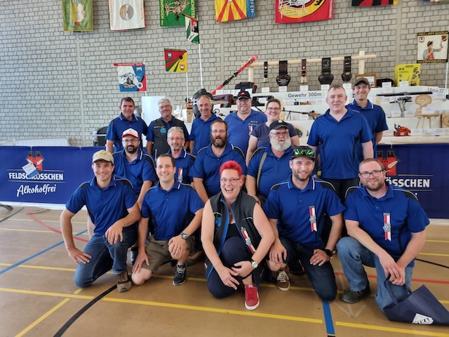 Die Zuzger Schützen am «Oberländischen». Foto: zVg