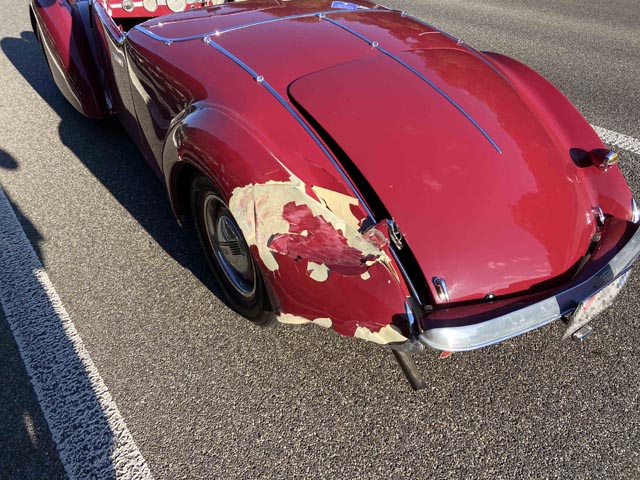 Unfall in Niederlenz. Foto: Polizei AG