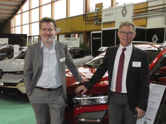 Heinz Frei (rechts) und Chris Regez sind auch in der aktuellen Krise immer noch optimistisch. Fotos: Jörn Kerckhoff