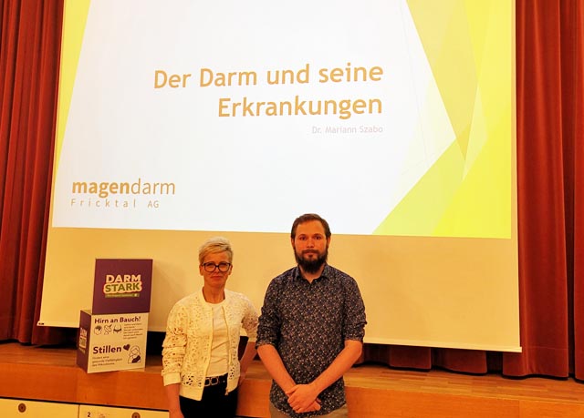Die Referenten Dr. Mariann Szabo und Felix Perjési. Foto: zVg