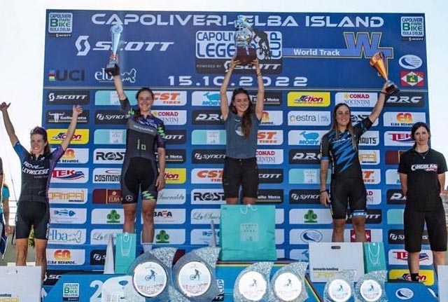  Irina Lützelschwab (Zweite von rechts) steht ein weiteres Mal auf dem Podest. Foto: zVg