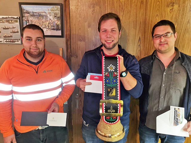 Podest Jahresmeisterschaft der Pontoniere (Kategorie Aktive). Foto: zVg