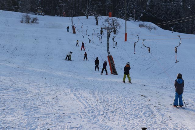 Wenn Schnee liegt, herrscht Hochbetrieb am Skilift Wegenstetten. Foto: zVg