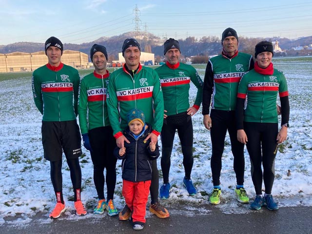 Zufriedene VCK-Läufer nach dem ersten Lauf im Ziel. Foto: zVg