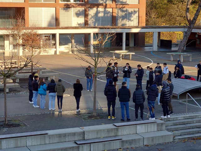 Politische Bildung an der Oberstufe Frick – einmal anders. Foto: zVg