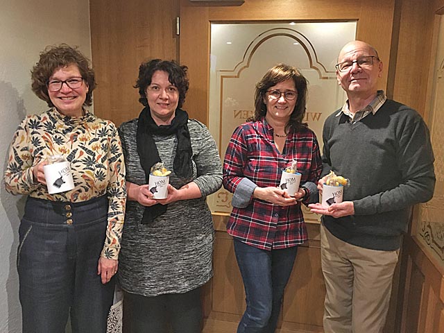 Am meisten Probenbesuche (von links): Silvia Eberle, Nadja Wunderlin, Evi Mösch, Cengiz Cikikcioglu. Foto: zVg