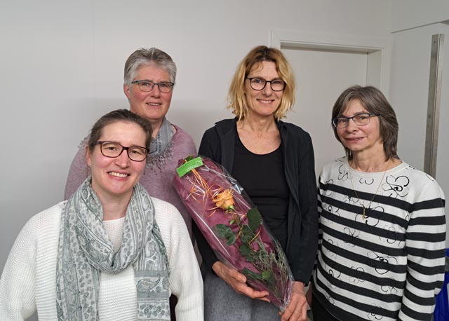 Bild von links: Barbara Dubuis, Judith Treier, Claudia Indergand, Priska Herzog. Foto: Barbara Schmid