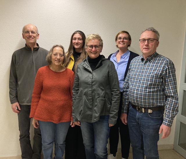 Der Vorstand mit Jürg Winter, Maria Cristina Fernandez, Luisa Häseli, Sabina Bäumlin, Judith Rehmann und Urs Vogt (v.l.). Foto: zVg