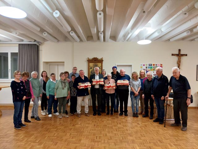 Die Sakristane aus dem Fricktal und die Geehrten. Foto: zVg