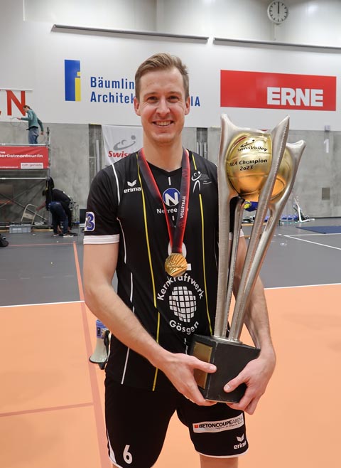 Kapitän Reto Giger war einer der Erfolgsgaranten für den Erfolg. Foto: Regula Rügge