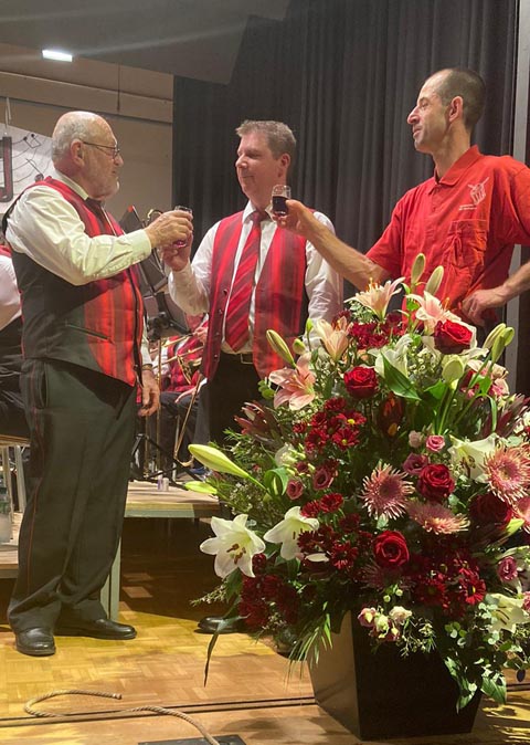 Die Geehrten v.l.: Paul Herzog, Andreas Aeschbacher und Marcel Herzog. Foto: zVg