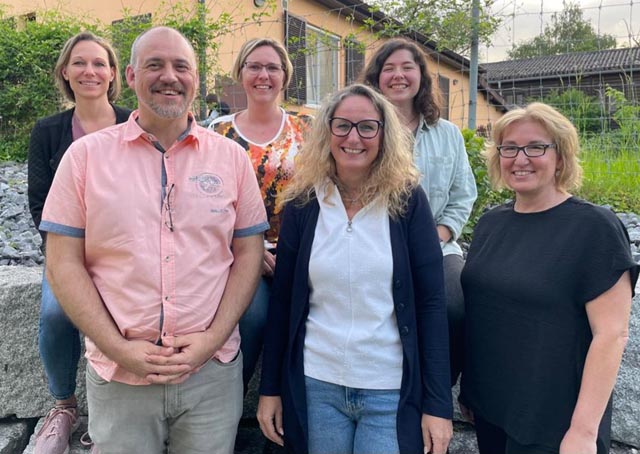 Vorstand mit den zwei neu gewählten Mitgliedern. Von links: Anja Priwall, Martin Wüthrich, Fabienne Stanek, Andrea Porriciello, Lucie Marwood, Pascale Dillier. Foto: zVg