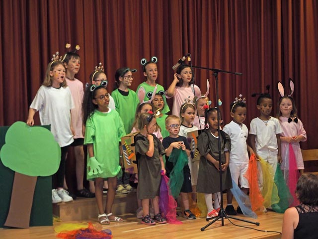 Der Kinderchor Eiken-Stein. Foto: Fabrice Müller