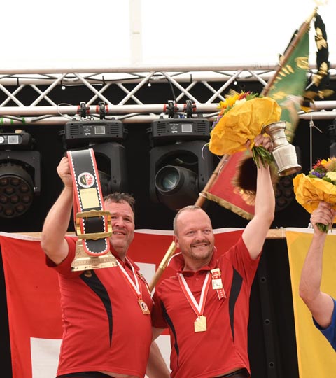 Stefan Sacher und Urs Stocker durften sich über eine übrreagende Leistung freuen. Foto: zVg